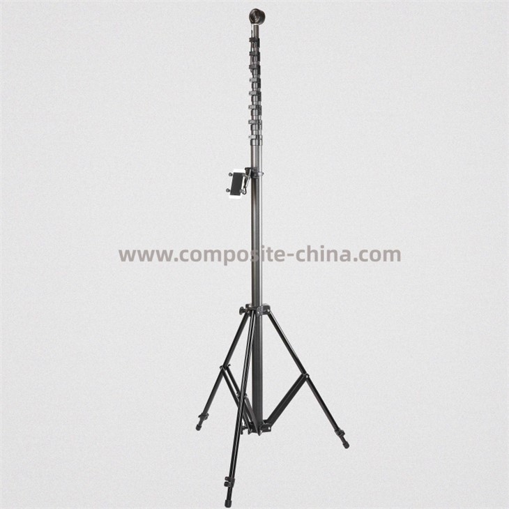 Kabòn fib teleskopik Endzone Kamera Pòl Sistèm